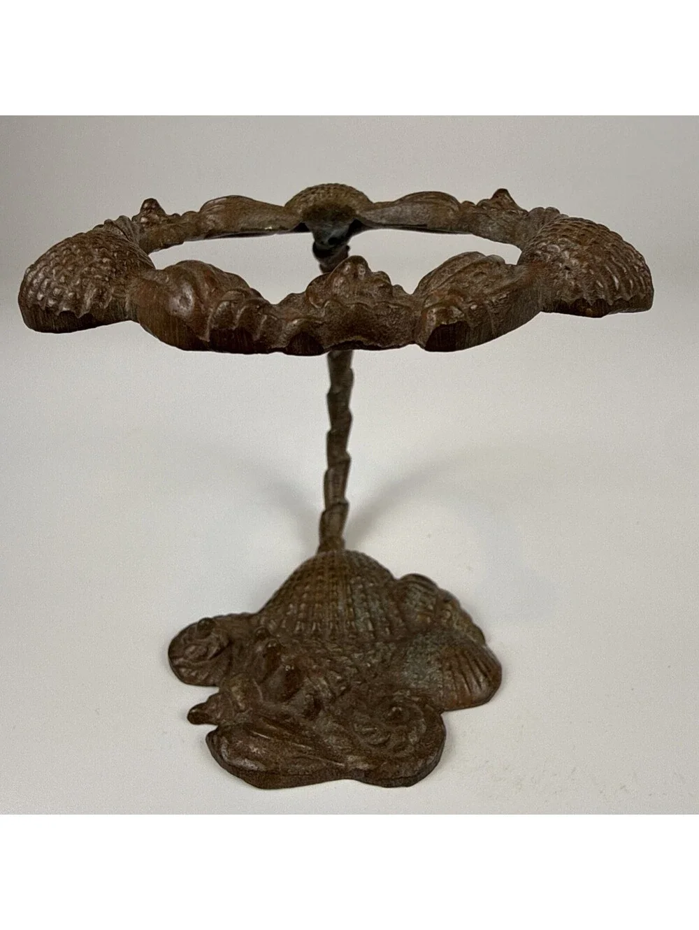 Coastal Seashell Orb Stand Pedestal 4
